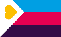 A polyamorous pride flag